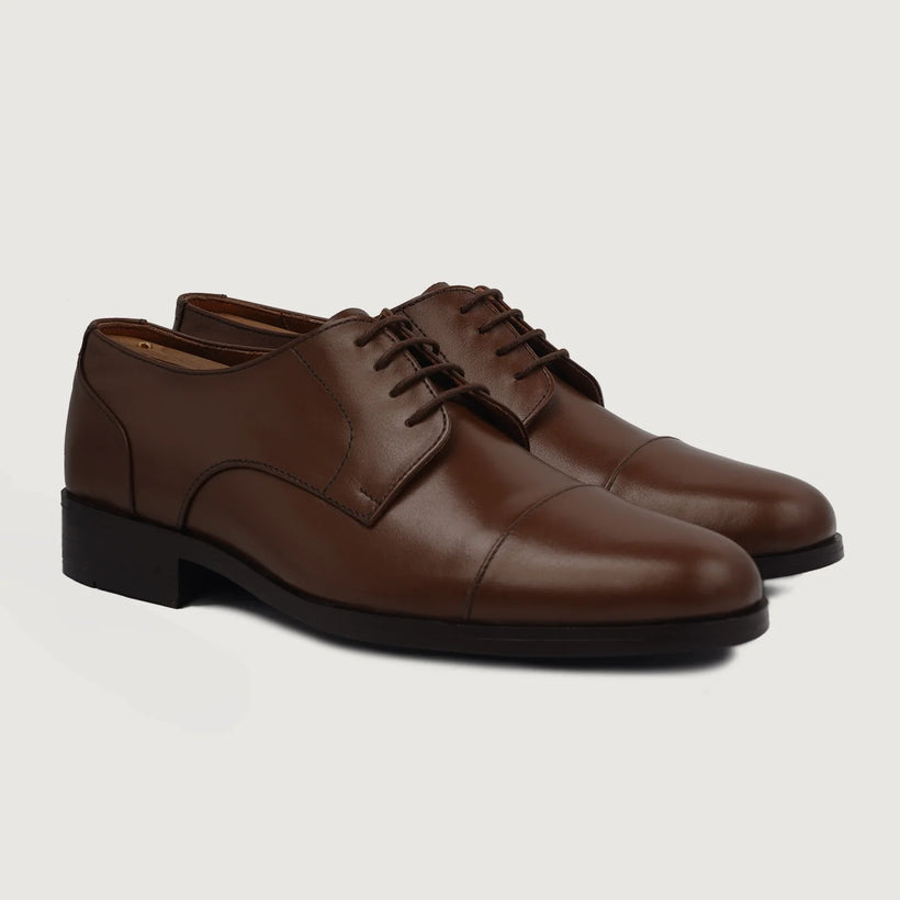 Attorney Derby ყავისფერი Leather Shoes მამაკაცის
