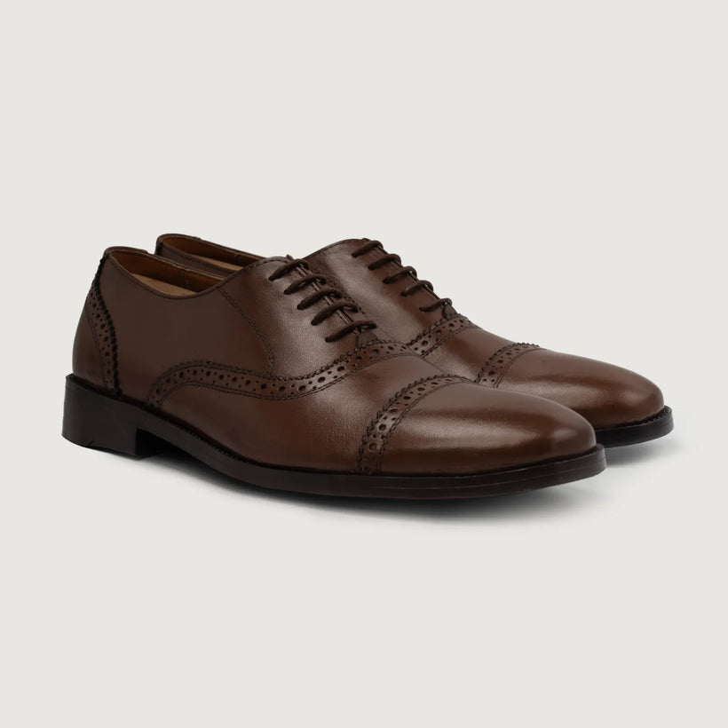 Greyson Brogues Oxford ყავისფერი Leather Shoes მამაკაცის