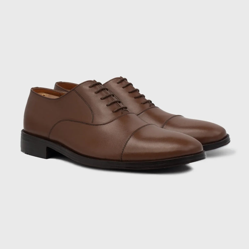 Professor Oxford ყავისფერი Leather Shoes მამაკაცის