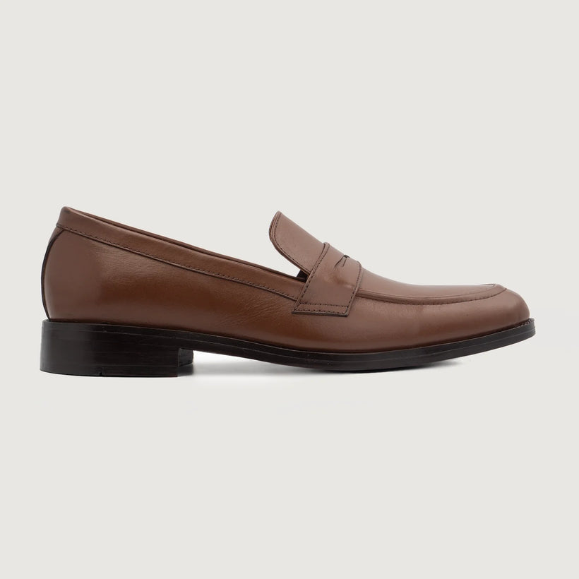 Baxton ყავისფერი Leather Loafers მამაკაცის