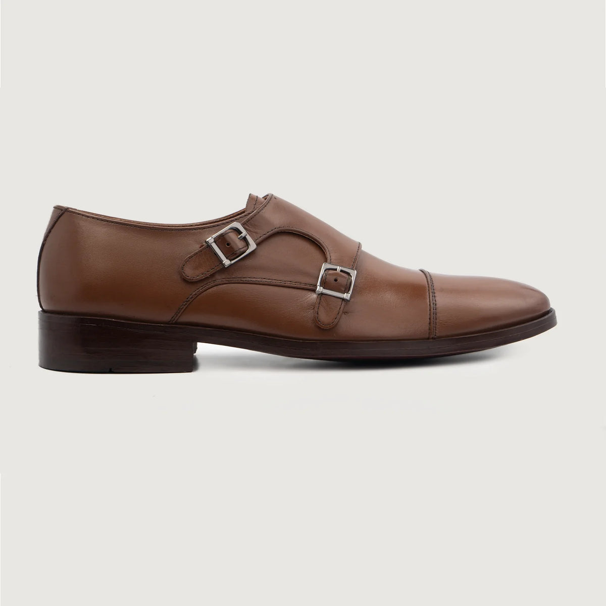 Brown Full-Grain leather Shoes - Goodyear welt კონსტრუქცია და წინა ცხვირის დეტალი