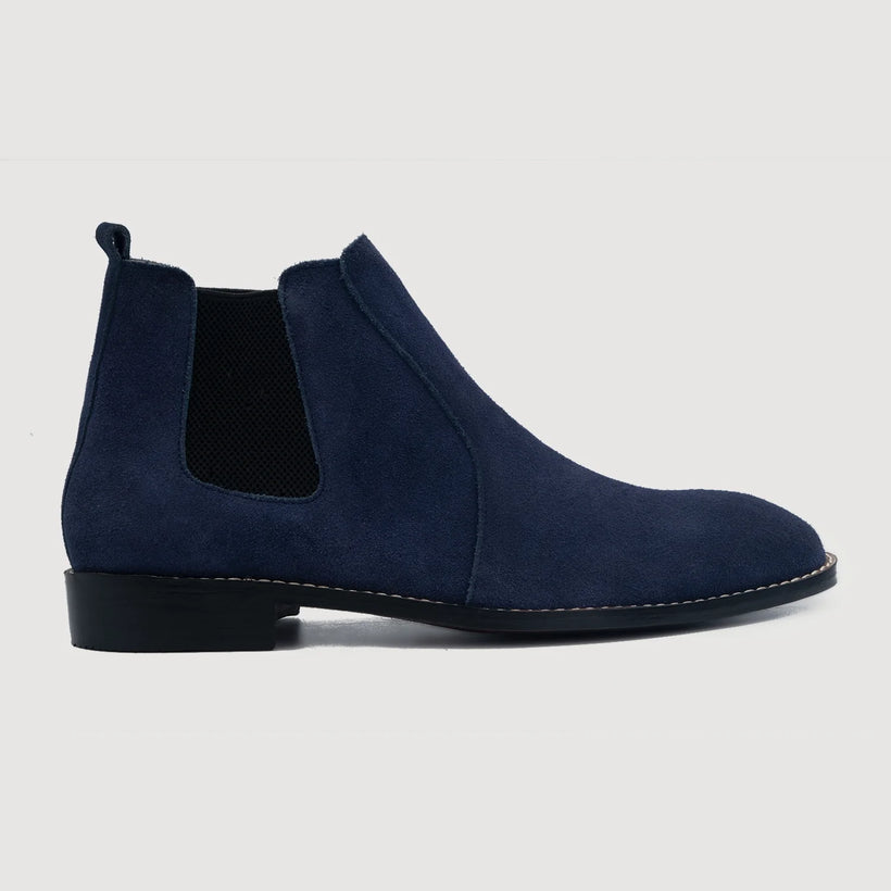 Clarkson Chelsea Midnight ლურჯი Suede ტყავის ჩექმები მამაკაცის