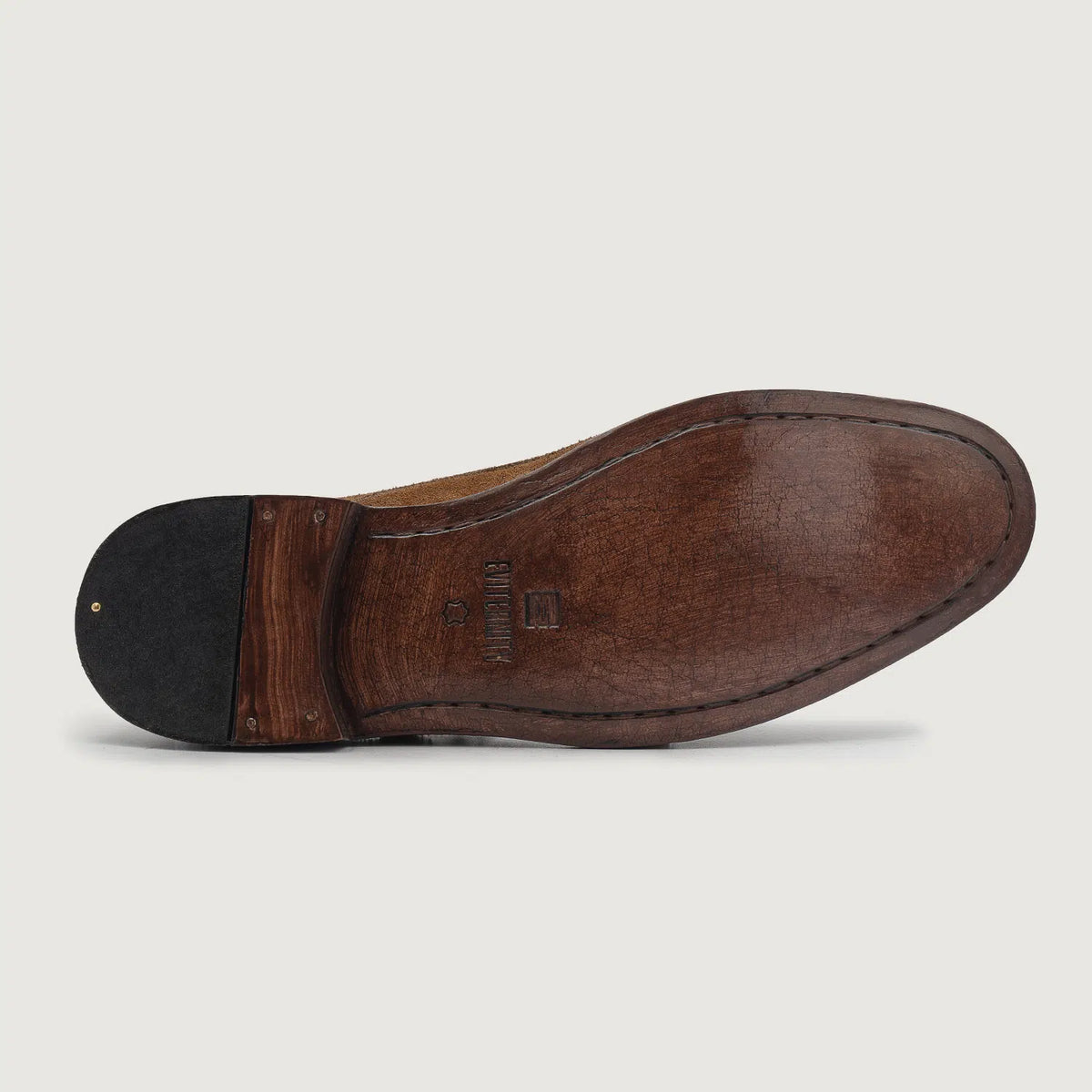 High-Traction Rubber Outsole & Lug Tread Pattern on Boston ტყავის ფეხსაცმელი ყავისფერი Suede ტყავის ფეხსაცმელი For Men