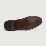 Authentic Full-Grain Leather Grain Depth & Pull-Up Patina Texture Detail