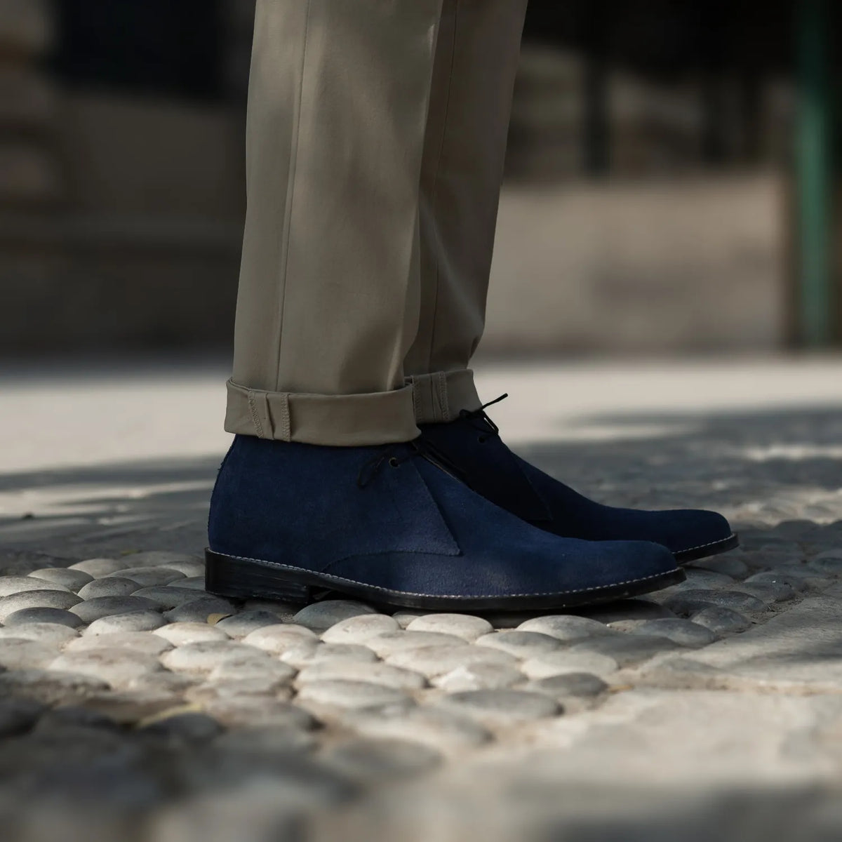 Orlaven Corry Chukka Midnight ლურჯი Suede ტყავის ჩექმები მამაკაცის footwear image 9