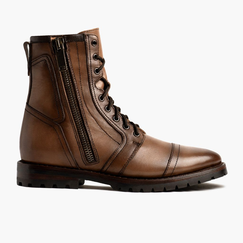 Casa Moto Amber Wheat ტყავის ჩექმები მამაკაცის
