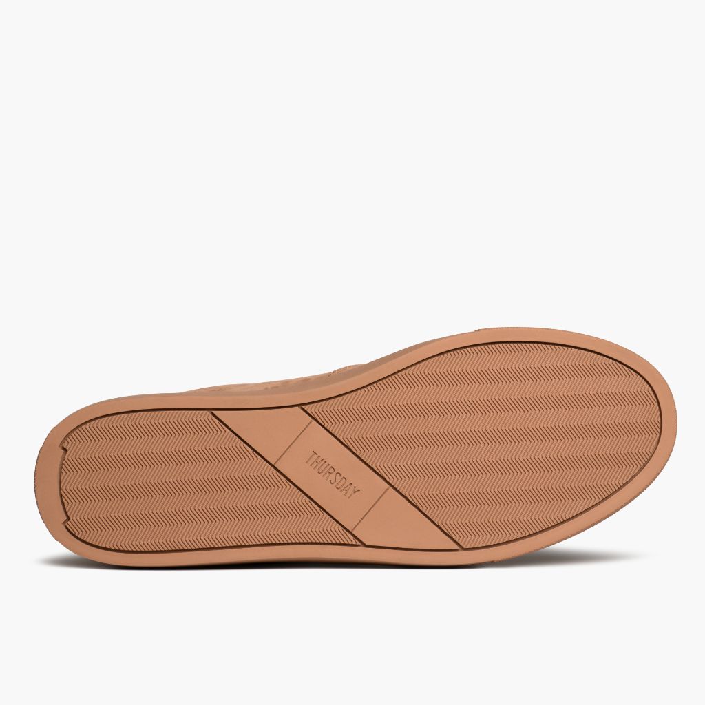 High-Traction Rubber Outsole & Lug Tread Pattern on Court Clay ტყავის კედები მამაკაცის