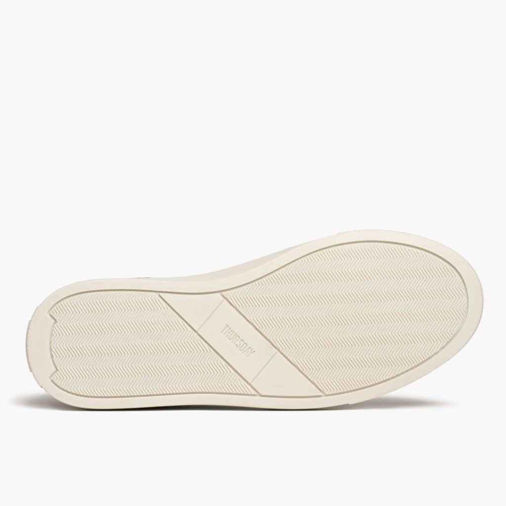 High-Traction Rubber Outsole & Lug Tread Pattern on Court Toffee x Off-White ტყავის კედები მამაკაცის