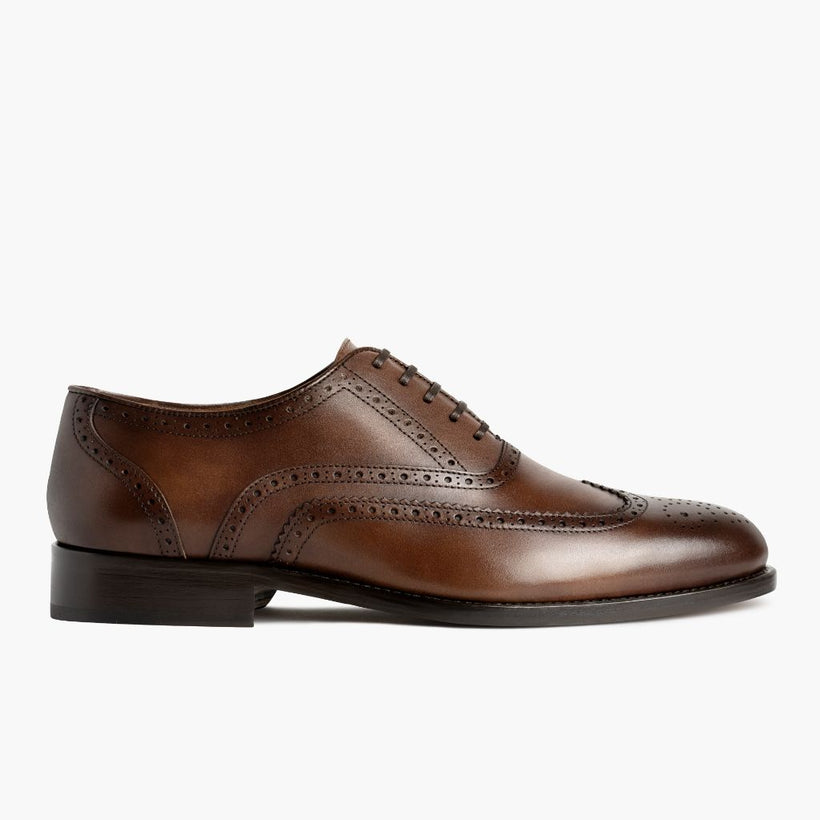 Aviator Cinnamon Leather Shoes მამაკაცის