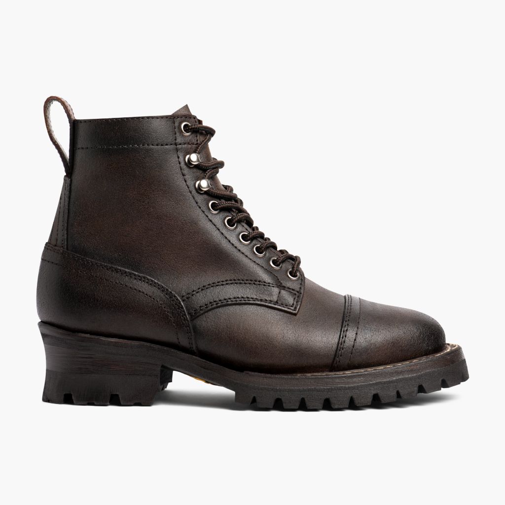 Classic Full-Grain leather Boots - Goodyear welt კონსტრუქცია და წინა ცხვირის დეტალი
