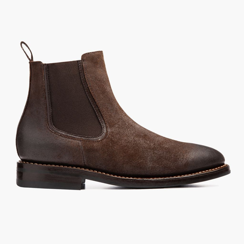 Duke Chocolate Suede Leather Boots მამაკაცის
