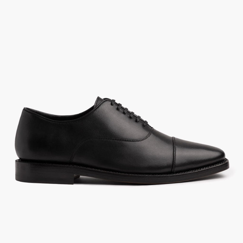 Executive შავი Leather Sneakers მამაკაცის