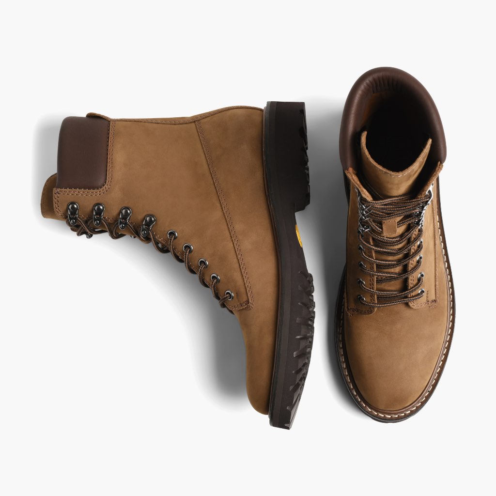 Explorer Cedar ტყავის ჩექმები მამაკაცის - გაძლიერებული ქუსლი და ზუსტი ორმაგი ნაკერი