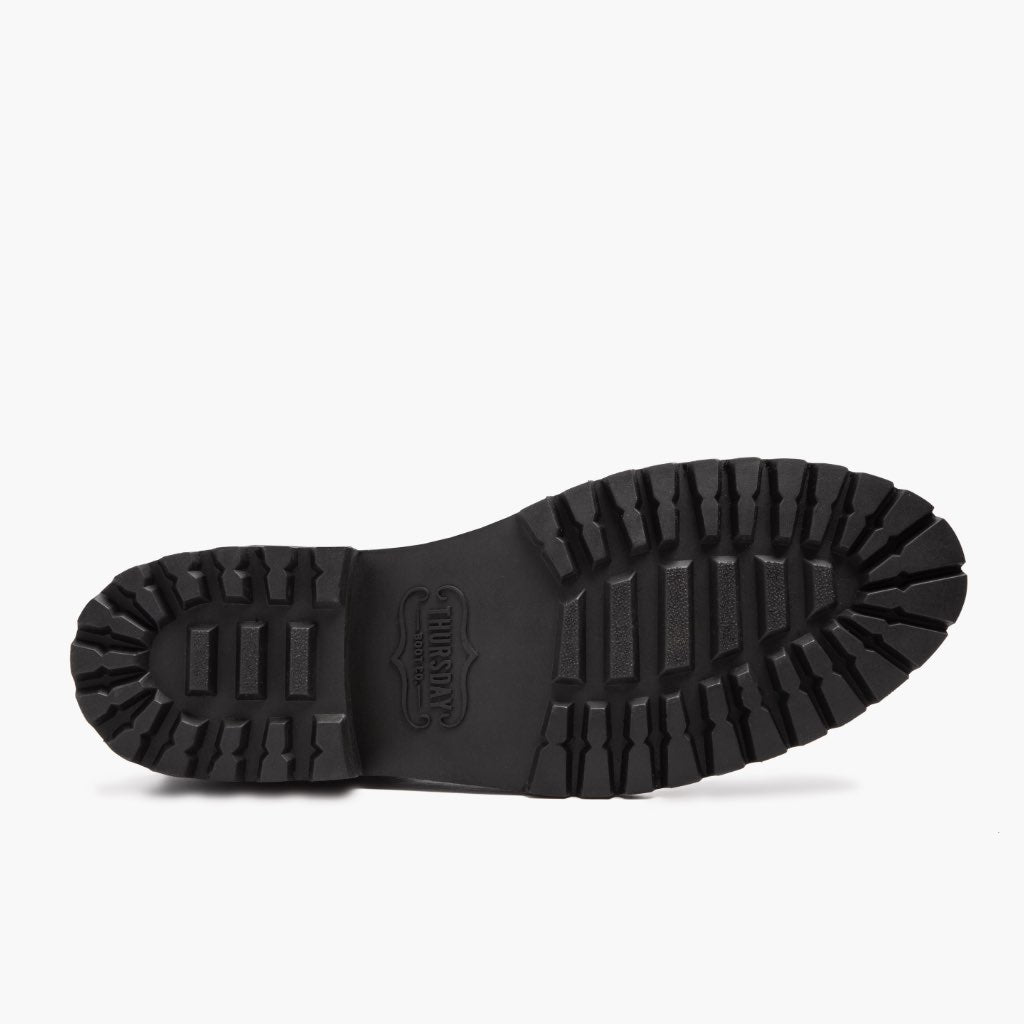 High-Traction Rubber Outsole & Lug Tread Pattern on Legend Safari ტყავის ჩექმები მამაკაცის