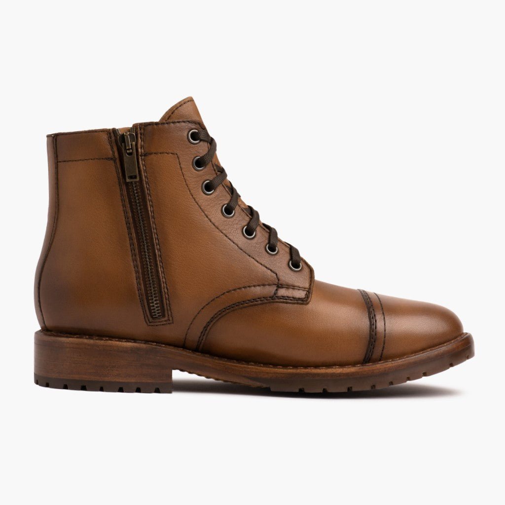 Classic Full-Grain leather Boots - Goodyear welt კონსტრუქცია და წინა ცხვირის დეტალი