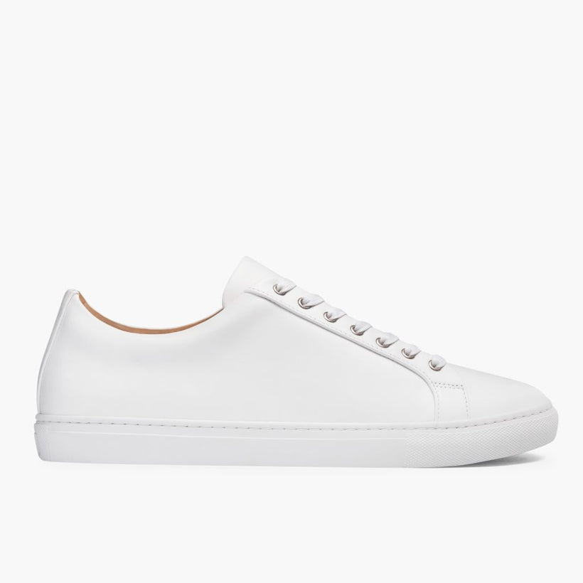 Premier Low Top White Leather Sneakers მამაკაცის