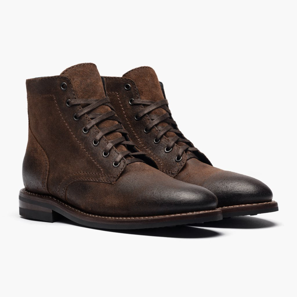 President Mocha ტყავის ჩექმები მამაკაცის For Men in Mocha Full-Grain Leather - გვერდითი ხედი | შეიძინეთ ონლაინ