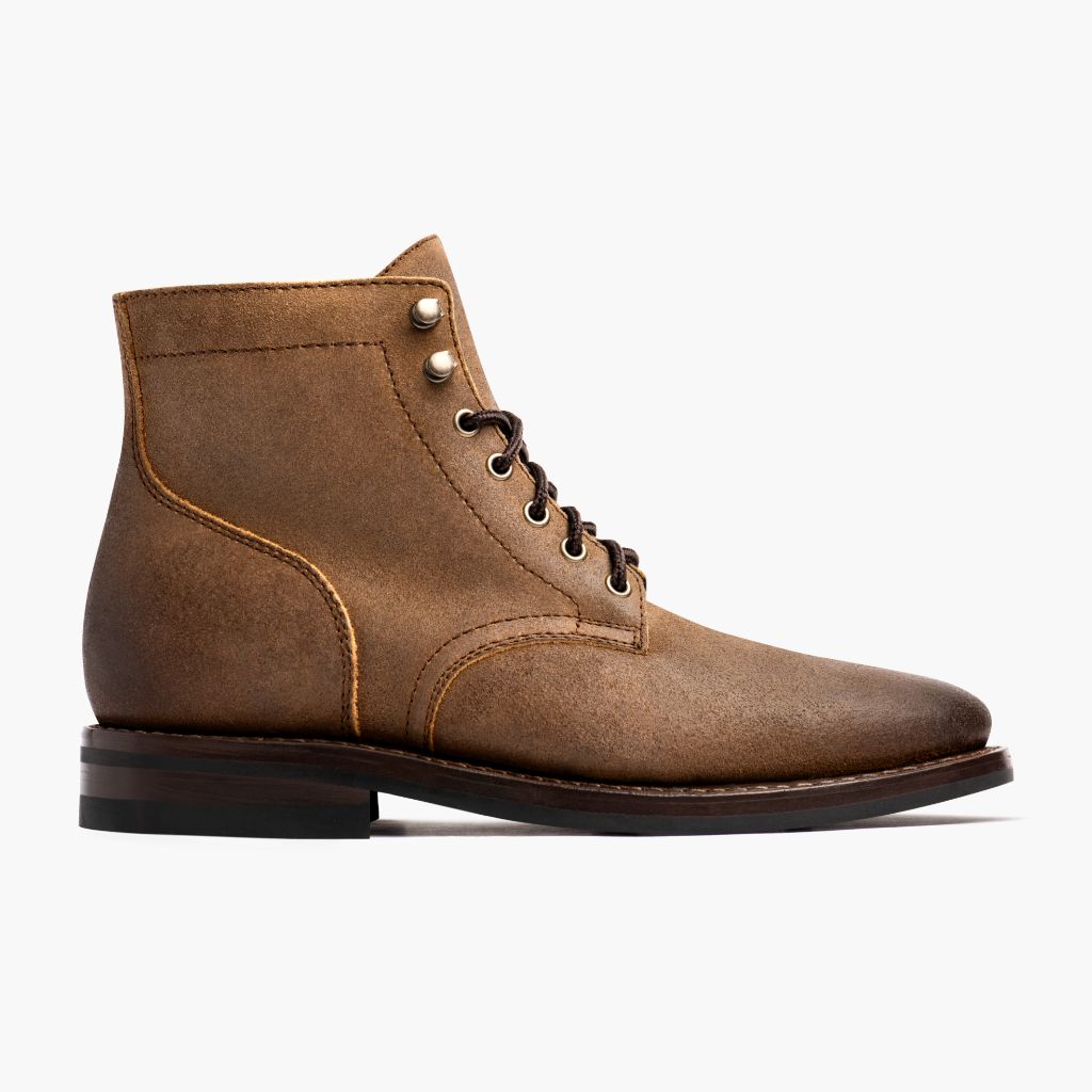 Classic Full-Grain leather Boots - Goodyear welt კონსტრუქცია და წინა ცხვირის დეტალი