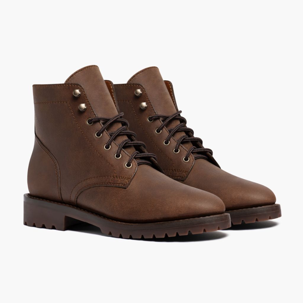 President StormKing® Desert ყავისფერი ტყავის ჩექმები მამაკაცის For Men in Brown Full-Grain Leather - გვერდითი ხედი | შეიძინეთ ონლაინ