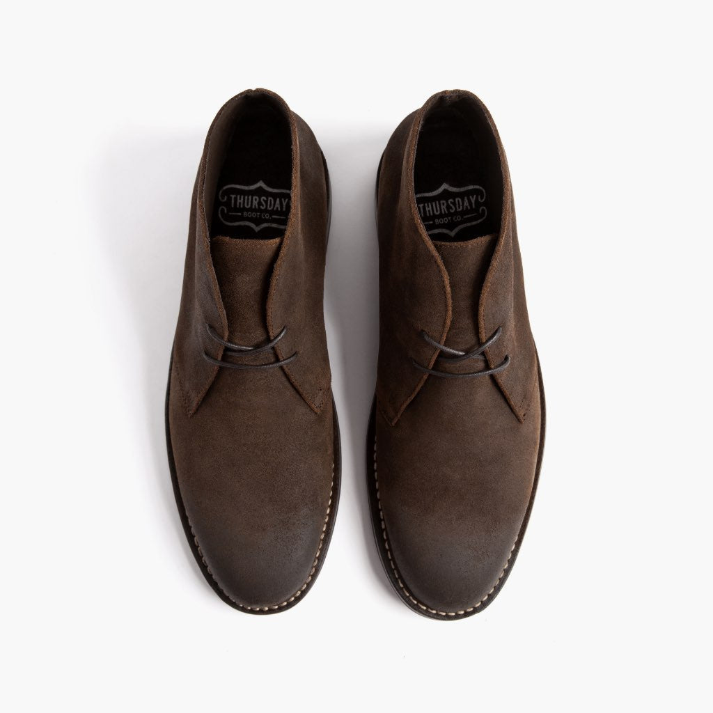 Scout Mocha ტყავის ჩექმები მამაკაცის For Men - გაძლიერებული ქუსლი და ზუსტი ორმაგი ნაკერი