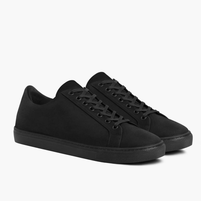 Premier Low Top შავი Matte Leather Sneakers მამაკაცის