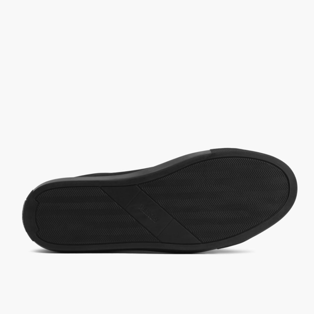 High-Traction Rubber Outsole & Lug Tread Pattern on Premier Low Top შავი Matte ტყავის კედები მამაკაცის For Men
