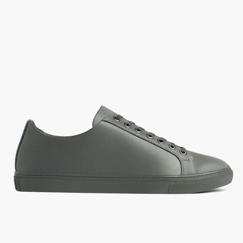 Premier Low Top Grey Leather Sneakers მამაკაცის