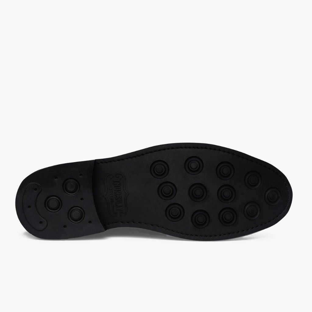 High-Traction Rubber Outsole & Lug Tread Pattern on Captain Canyon ტყავის ჩექმები მამაკაცის