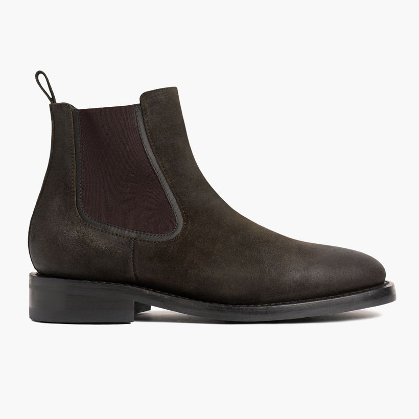 Duke Dark Olive Suede Leather Boots მამაკაცის