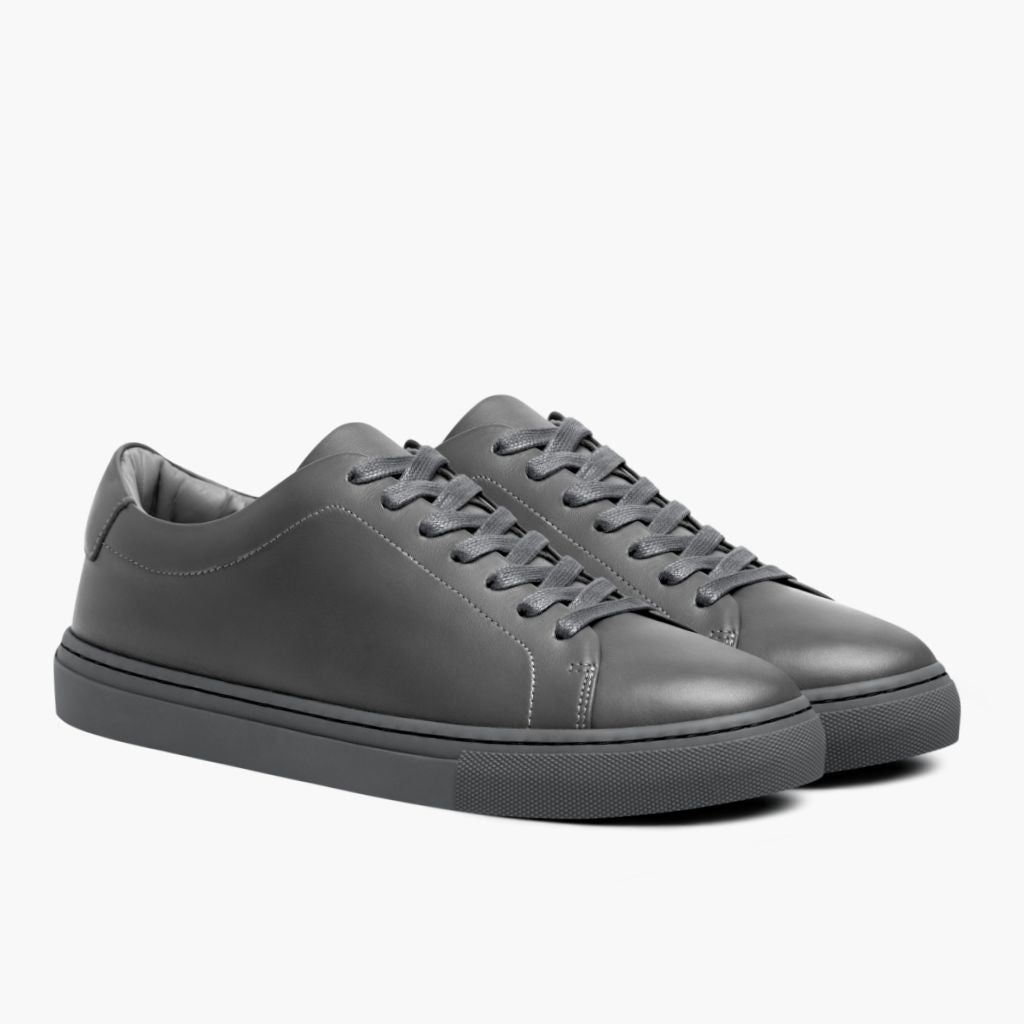 Encore Steel Grey ტყავის კედები მამაკაცის in Grey Full-Grain Leather - გვერდითი ხედი | შეიძინეთ ონლაინ