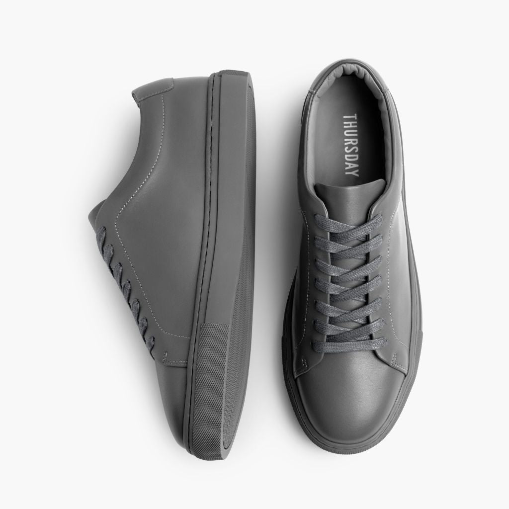 Encore Steel Grey ტყავის კედები მამაკაცის - გაძლიერებული ქუსლი და ზუსტი ორმაგი ნაკერი