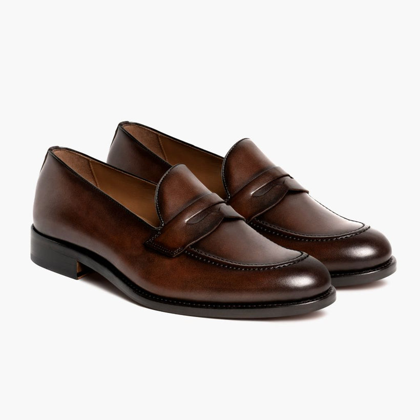 Lincoln Rich Mahogany Leather Sneakers მამაკაცის