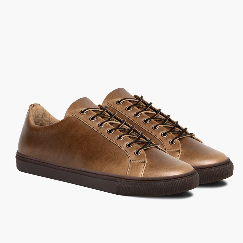 Premier Low Top Natural Leather Sneakers მამაკაცის