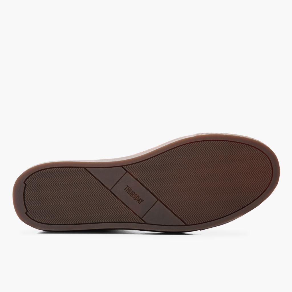 High-Traction Rubber Outsole & Lug Tread Pattern on Premier Low Top Natural ტყავის კედები მამაკაცის For Men