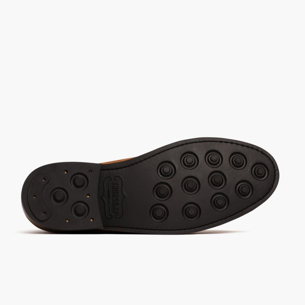 High-Traction Rubber Outsole & Lug Tread Pattern on President Brandy ტყავის ჩექმები მამაკაცის For Men