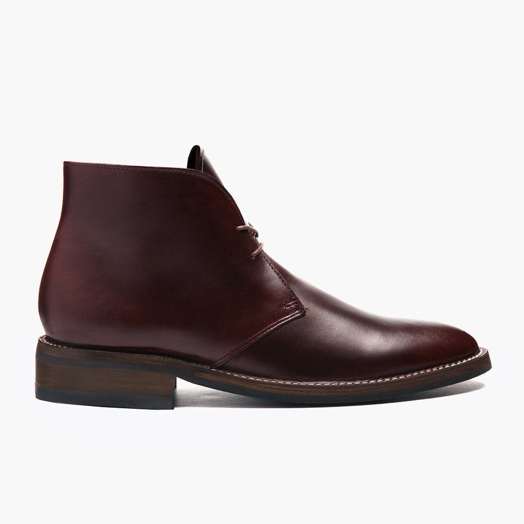 Brown Full-Grain leather Boots - Goodyear welt კონსტრუქცია და წინა ცხვირის დეტალი