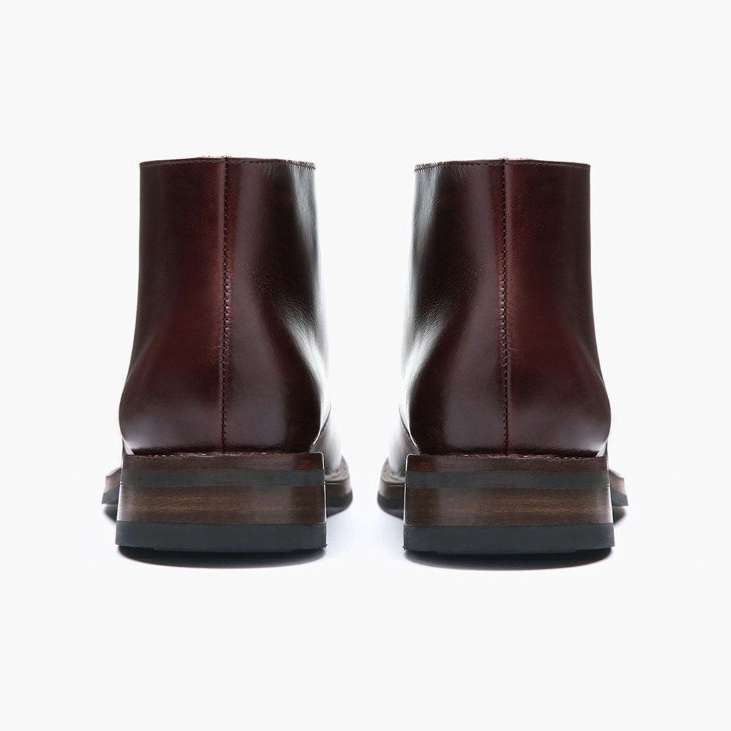 Scout ყავისფერი ტყავის ჩექმები მამაკაცის For Men - გაძლიერებული ქუსლი და ზუსტი ორმაგი ნაკერი