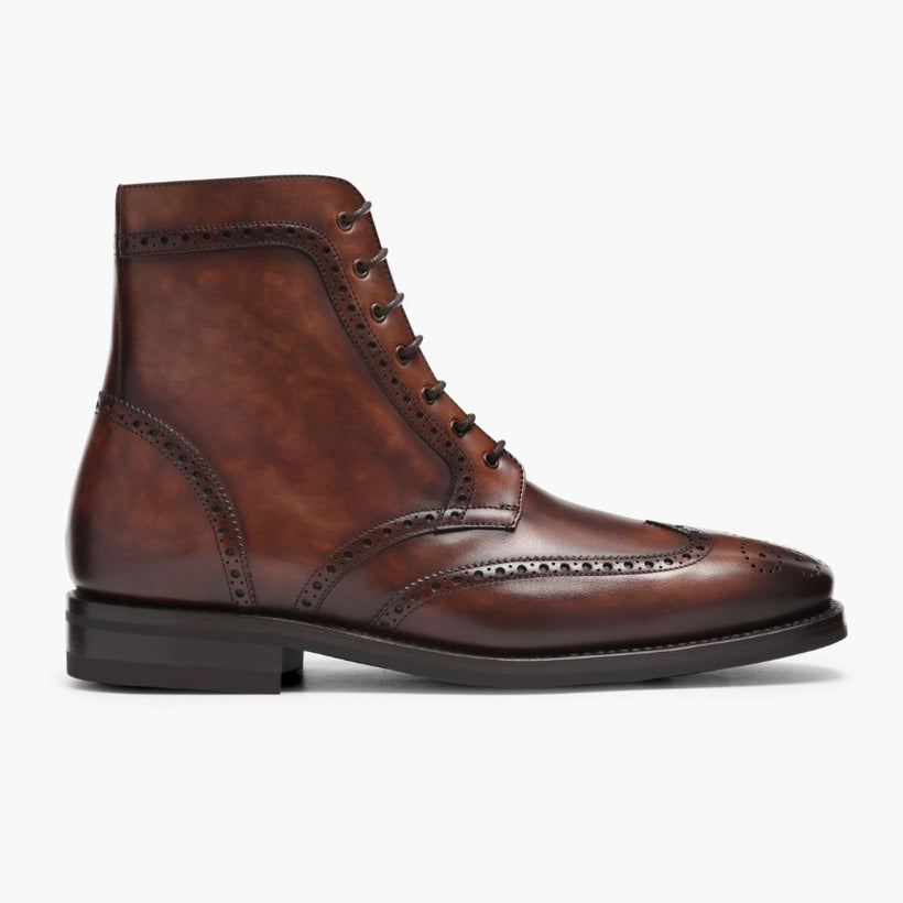 Wingtip Color #77 Leather Boots მამაკაცის