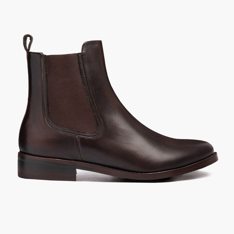 Duchess შავი Coffee Leather Boots ქალის