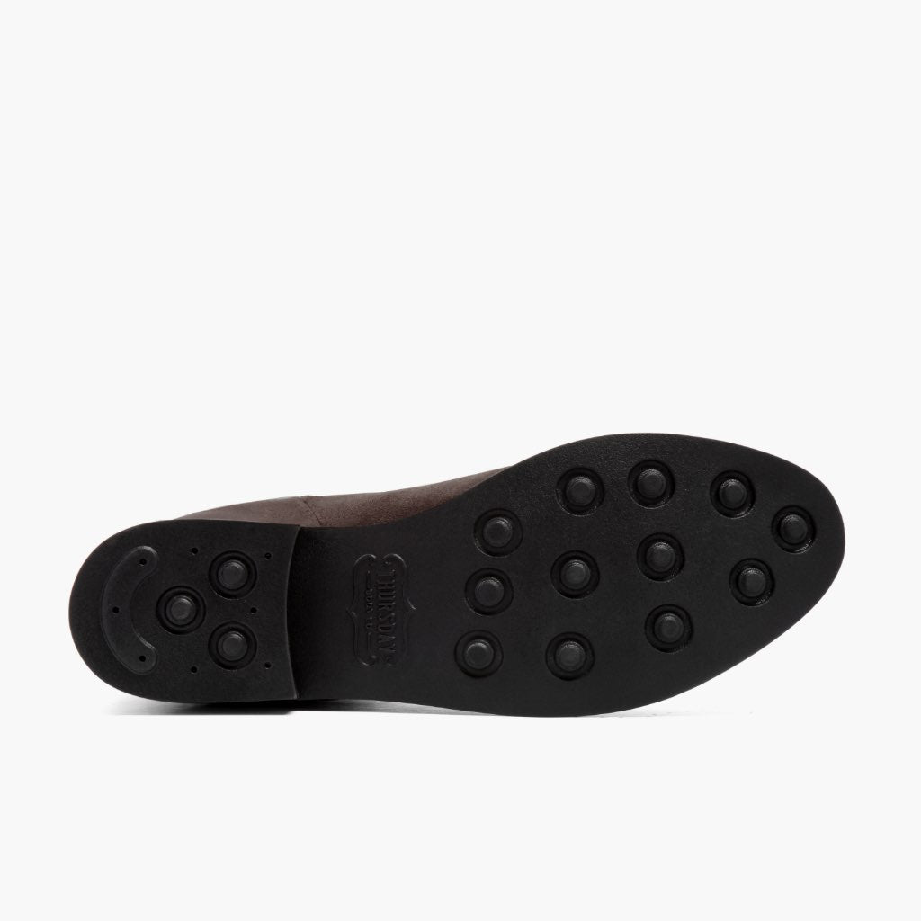 Authentic Goatskin Suede Grain Depth & Pull-Up Patina Texture Detail