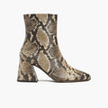 Heartbreaker Snake Print ტყავის ჩექმები ქალის