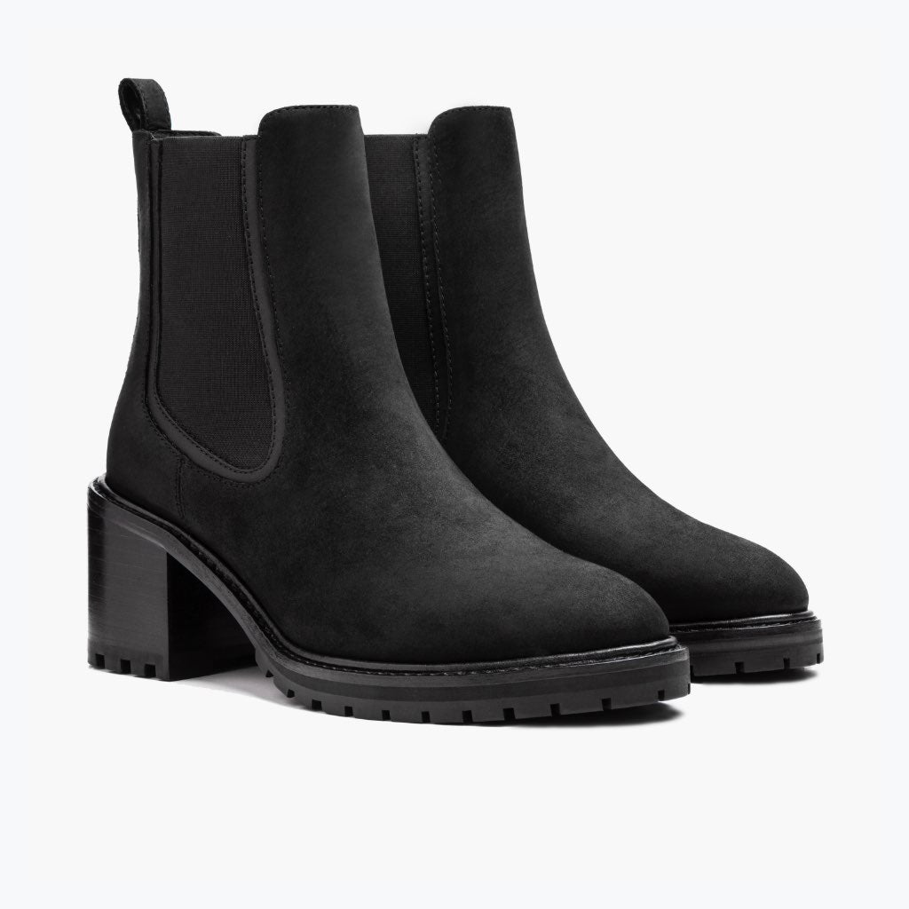 Black Full-Grain leather Boots - Goodyear welt კონსტრუქცია და წინა ცხვირის დეტალი