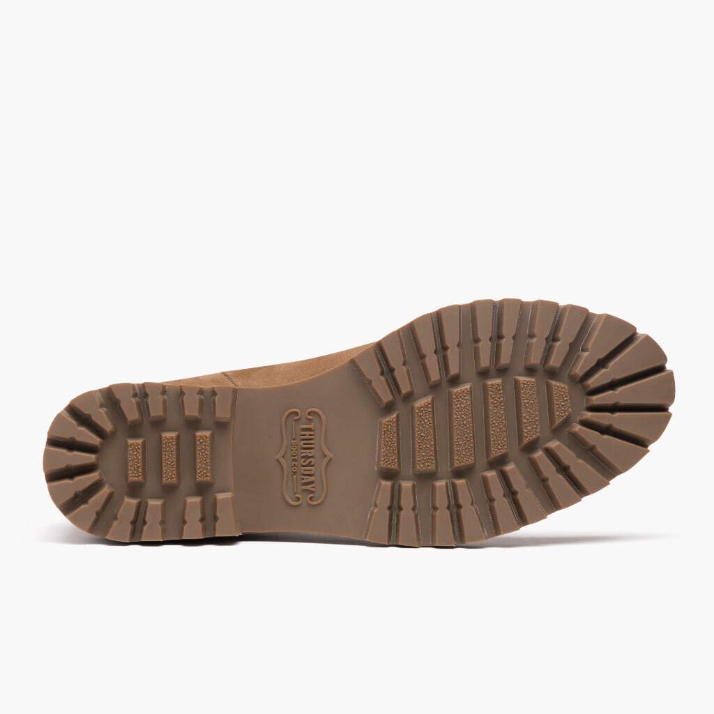 High-Traction Rubber Outsole & Lug Tread Pattern on Legend Pebble ტყავის ჩექმები ქალის