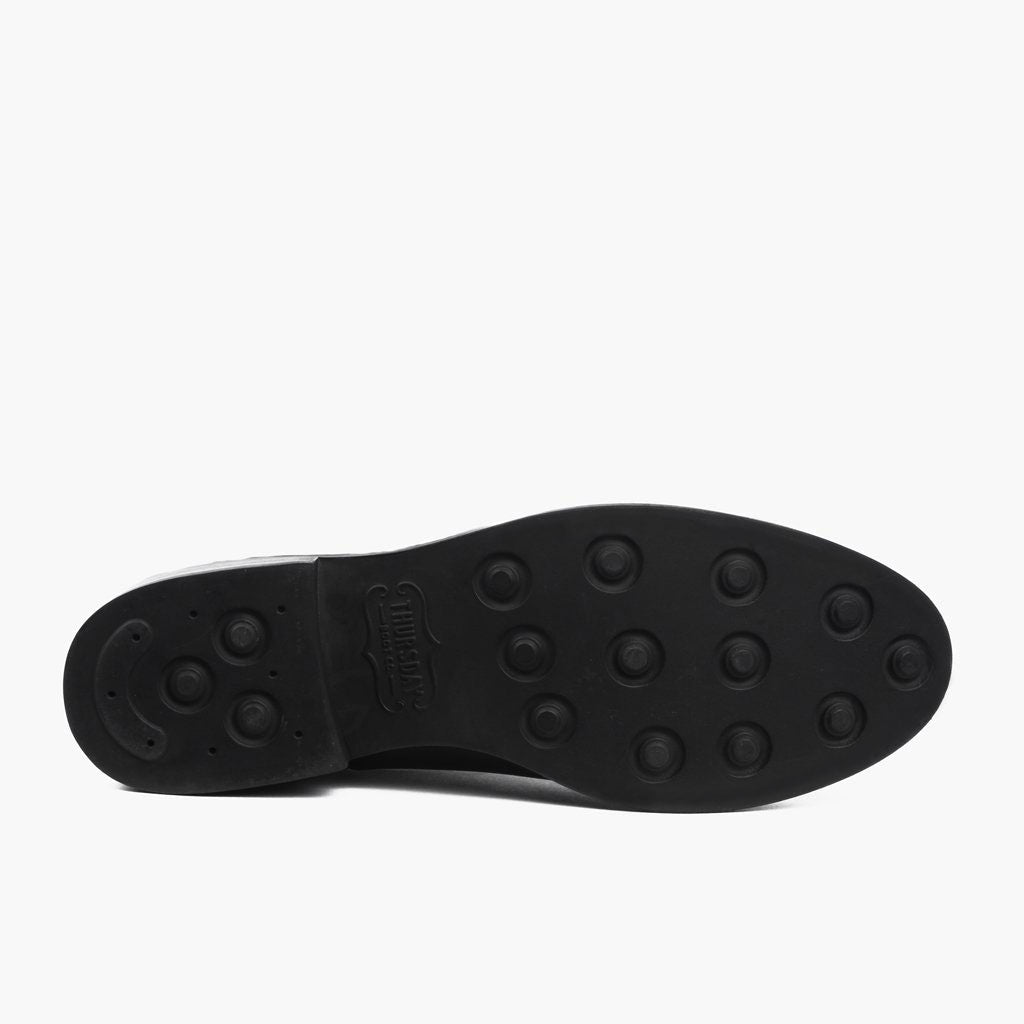 High-Traction Rubber Outsole & Lug Tread Pattern on Duchess Glazed Ginger ტყავის ჩექმები ქალის