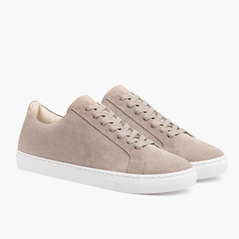 Premier Low Top Latte Leather Sneakers ქალის