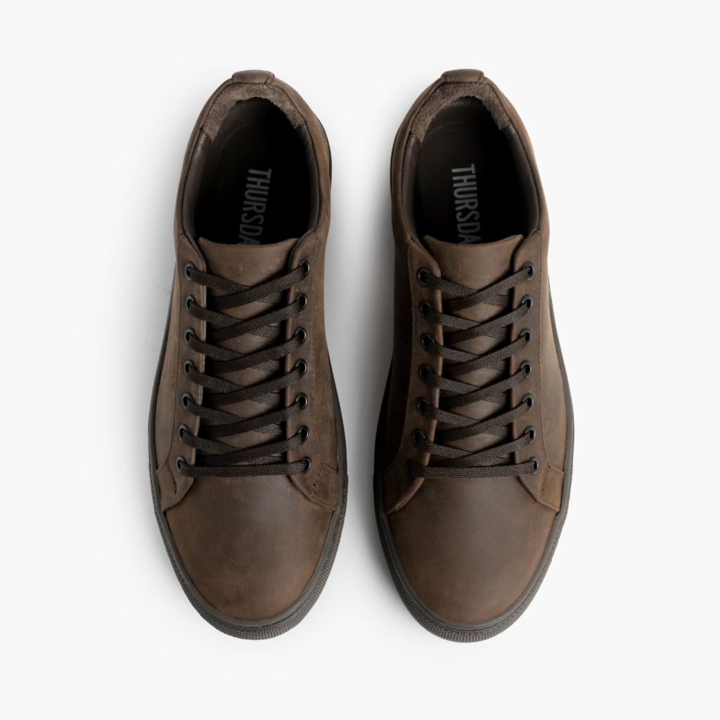 Premier Low Top Tobacco ტყავის კედები ქალის - გაძლიერებული ქუსლი და ზუსტი ორმაგი ნაკერი