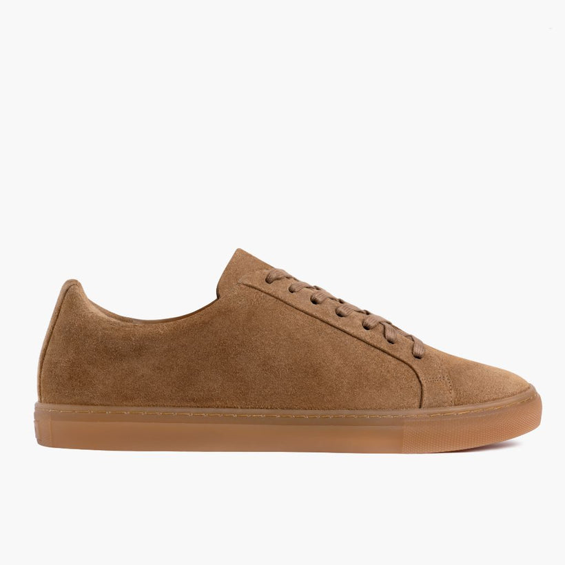 Premier Low Top Camel Leather Sneakers ქალის