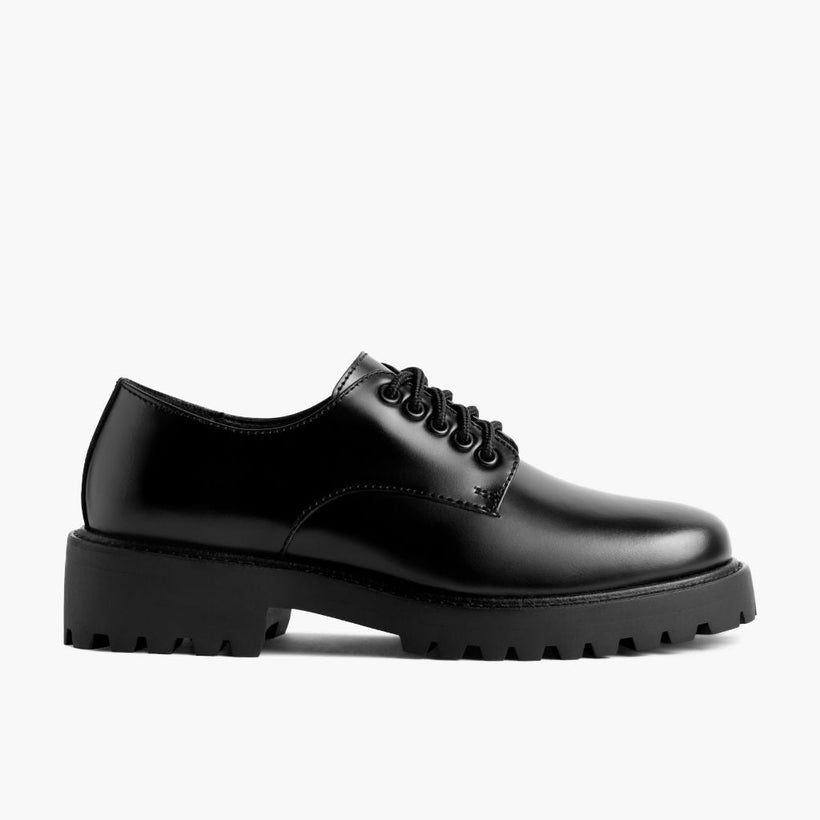 Renegade შავი Leather Sneakers ქალის