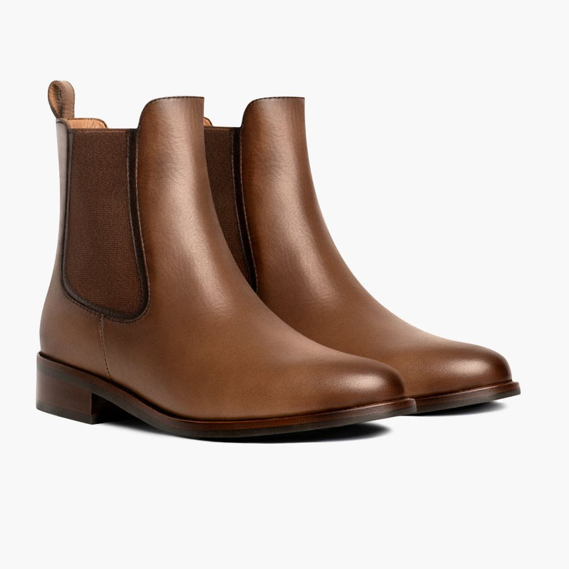 Duchess Amber Wheat Leather Boots ქალის