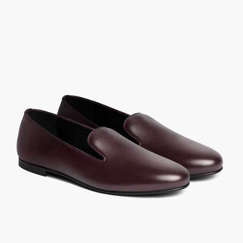 Eden Burgundy Leather Boots ქალის